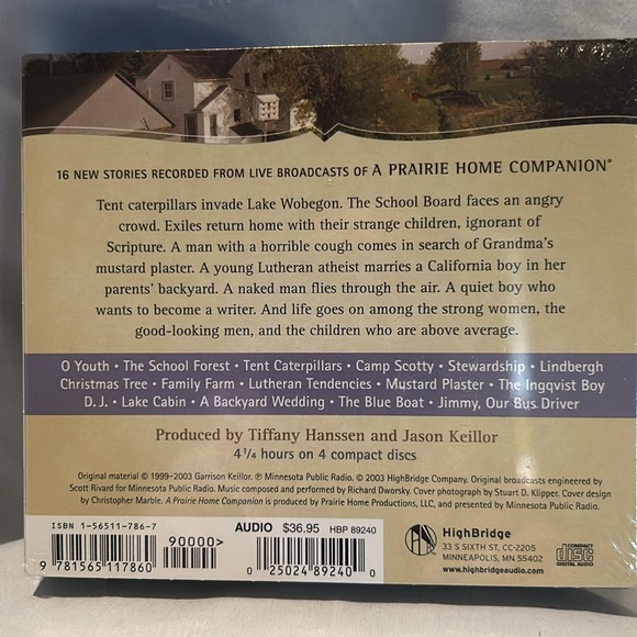 Garrison Keillor “Home on the Prairie: Stories from Lake Wobegon” Audiobook - Picture 3 of 4